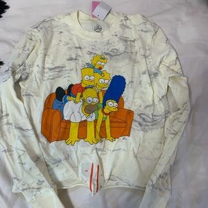 Cropped long sleeve shirt